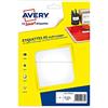 AVERY - Confezione da 32 etichette autoadesive, formato 80 x 140 mm,