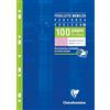 Clairefontaine 1743C Astuccio di fogli mobili forati Rosa - A4 21x29,7 cm - 100 pagine a quadretti grandi - Carta Bianca 90 g - Astuccio Riutilizzabile