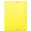 Waytex Camicia elastica a 3 ripiani Polypro 4,5/10e morbida e opaca A4 - Giallo