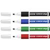 Stanger 714014 Silver Line Board Marker BM 236 Soft Grip Set chissel, Nero/Blu/Rosso/Verde