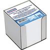 DONAU 7492001PL-09 - Scatola per foglietti a cubo ecologico, non incollato, in una scatola di plastica, circa 800 fogli, 90 x 90 x 85 mm, colore: Bianco