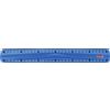 Brunnen Colour Code 104973033 - Righello per scuola e ufficio, 30 cm, con impugnatura, per mancini e rechthänder) blu/Azur