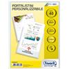 Favorit Portalistino con Buste Fisse e Tasca Frontale Personalizzabile - Fogli 40 trasparenti - 15x21 cm A5