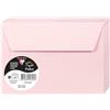 Clairefontaine 5656C - Pacco da 20 Buste autoadesive - Formato C6 11,4x16,2cm - 120g - Colore rosa -Inviti Eventi e Corrispondenza - Gamma Pollen - Carta Premium Liscia