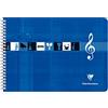 Clairefontaine 8104C Un quaderno di musica à Spirale blu Klein - A4 21x29,7 cm - 50 pagine 8 rigo musicale - carta bianca 90g - copertina in carta laminata