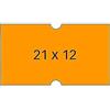 APLI Labels for a One-row Labelling Machine, rectangle, permanent, 21x12mm, APLI, ora