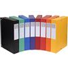 Exacompta 195ASS, Scatola per Archivio Consegnata Piatta Cartobox Dorso 50mm, Colori Assortiti