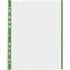 Favorit 100460031 - Buste Trasparenti, Foratura Universale, 21 x 29.7 cm, Verde