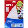 APLI Labels A5 Print&Write 12 x 18mm etichetta autoadesiva Bianco 1870 pezzo(i)
