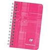 Clairefontaine 8586C Un taccuino a spirale - 7, 5x12 cm - 100 pagine a righe - Carta Bianca 90g - copertina in carta laminata colore casuale