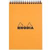 RHODIA 16501C - Notepad Bloc-Notes a Spirale (Rilegatura integrale) Orange - A5 14,8X21cm - a righe - 80 fogli staccabili - Carta Clairefontaine 80g/m² -COPERTINA in carta trattata morbida