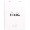 Rhodia 16401C Blocco punto metallico Meeting Pad N ° 16 A5 cm 14,8x21, 80 fogli pre-stampati (date, note, progetti) carta Clairefontaine bianca 80 g/m² copertina bianca