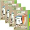 Eco-eco - Set di 5 divisori per file con indice di argomento, formato A4, 50% riciclati, rinforzati, extra larghi, 200 g/m², confezione da 4