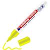 Edding 4095 Marcatore a Gesso Liquido, Giallo Fluo, 1 Pennarello, Punta a Scalpello 2-3 Mm, Punta Larga per Lavagne, Finestre, Vetri, Specchi, per Una Copertura Opaca