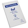 Exacompta - rif. 12512E - 1 ricambio da ufficio per blocco FAF de 170 fogli bianchi microforati staccabili - dimensioni 16 x 10 cm - formato N° 2 - uni bianco