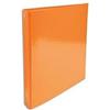 Exacompta - 519294E - 1 Raccoglitore Foderato in Cartoncino Lucido Plastificato Iderama - 4 Anelli Tondi 30 mm - Dorso 40 mm - F.to Esterno 26x32 cm per A4 - Colore Arancione