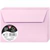 Clairefontaine 5536C - Pacco da 20 Buste autoadesive - Formato C6 11,4x16,2cm - 120g/m² - Colore rosa confetto -Inviti Eventi e Corrispondenza - Gamma Pollen - Carta Premium Liscia