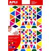 APLI Kids Apli 946028 - Gomets triangolare multicolore - 6 fogli