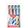 Maped Pennarelli cancellabili a secco, confezione da 4, blu, nero, rosso, verde, punta a scalpello larga da 1 a 5 mm, lavagna bianca, ardesia e superfici non porose