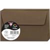 Clairefontaine 5871C - Pacco da 20 Buste autoadesive - Formato 9x14cm - 120g/m² - Colore tortora marrone -Inviti Eventi e Corrispondenza - Gamma Pollen - Carta Premium Liscia