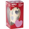 APLI Kids Rotolo di adesivi forme assortite argento, 720 Pezzi
