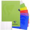 Clairefontaine 303165C Un quaderno a punto metallico Mimesys - A4 21x29,7 cm - 96 Pagine a righecon margini - Carta Bianca 90 g - copertina in polipropilene Colore casuale