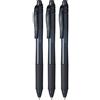 Pentel BL110 Roller Energel X ultrascorrevole ricaricabile punta 1.0, Nero 3 pz