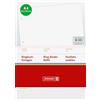 Brunnen - 50 fogli per raccoglitore ad anelli, formato A4, 70 g/mq, 4 fori, colore: Bianco