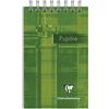 Clairefontaine 8556C - quaderno spirale 7,5x12,7 cm 120 p righe 90g bianca