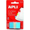 APLI - Ricordi autoadesivi, colori fluorescenti Zickzag blu 45 x 25 mm