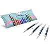Pentel LR7 Refill Energel inchiostro ultrascorrevole ad asciugatura istantanea, 0,7 mm blu 4 pezzi