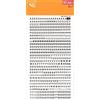 APLI Lettere e Numeri Trasferibili, Nero, 4 mm