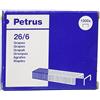 Petrus 55711 Confezione 1000 Graffe a Filo 26/6 Zincate