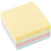 D.RECT | Foglietti Adesivi | Set di 1 Pezzi | 76x76mm | Note Adesive | 1x400 un Blocco di Fogli | Forniture per Ufficio | Colore Pastello