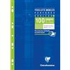 Clairefontaine 1745C Astuccio di fogli mobili forati Verdi- A4 21x29,7 cm - 100 pagine a quadretti grandi - Carta Bianca 90 g - Astuccio Riutilizzabile