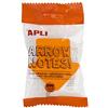 APLI 16276 - Note adesive freccia 70 x 70 mm blocco da 200 fogli 4 colori assortiti fluorescenti