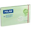 MILAN Blocco 90 fogli super appiccicosi verde pastello 76 x 127 mm nuovo