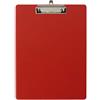 Exacompta 19295E Porta blocco in cartone Balacron con busta in plastica e clip con sistema di fissaggio a parete Formato 23 cm x 32 cm per documenti in formato A4 di colore rosso.