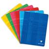 Clairefontaine 37422C Un Cahier Agrafé - 17x22 cm - 96 pagine Quadretti piccoli con margini - Papier Blanc 90 g - copertina in carta laminata colore casuale