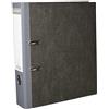 Exacompta 53710E, Registratori a leva anelli a D, Carta marmorizzata grigio, 32 x 29 x 7 cm