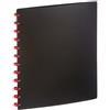 Durable 242601 - Duralook Easy, portalistino per documenti f.to A4, 20 buste trasparenti rimovibili, ampliabile, nero