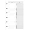 Exacompta - 14216E - Accessorio di ricarica perforata per Exacompta Exatime 14 - Fogli per directory telefono e indirizzo organizzatore - Formato 126x81 - Colore bianco