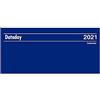 Charfleet DC3MSP Dataday Tre Mese da Visualizzare Calendario Scrivania, Blu