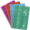 Clairefontaine 8609C Una rubrica a spirale - 11x17 cm - 180 pagine a quadretti piccoli - Carta Bianca 90g - copertina in carta laminata - colore casuale
