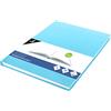 Kangaro KTC K-5356 - Blocco da disegno, formato A4, con copertina rigida blu pastello, 80 fogli, 100 g, colore: Bianco acido