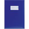 HERMA 19765 - Copertina per quaderni, formato A5, in cartone blu, con etichetta in carta robusta e extra resistente, copertina per quaderni scolastici, colorata