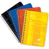 Clairefontaine 68592C Taccuino a Spirale - 9x14 cm - 100 pagine quadretti piccoli - Carta Bianca 90 g - copertina in carta laminata colore casuale