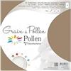Clairefontaine 23587C - Pacco da 5 Biglietti Doppi- Formato 10,5x21cm - 210g/m² - Colore Corda - Biglietto d'invito Eventi e Corrispondenza - Gamma grana di Pollen- Carta Premium a grana