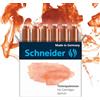 Schneider Cartucce d'Inchiostro per Penna Stilografica Colori Pastello Confezione da 6, Arancione (Apricot), Formato Standard