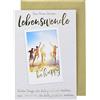 Perleberg - Biglietto per l'inizio della vita con motivo Polaroid - Biglietto di auguri con bella scritta - Biglietti per l'inizio della vita 11,6 x 16,6 cm - Biglietto di auguri per compleanno